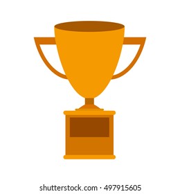 Trophy Cup gold with plate