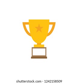 Trophy cup graphic design template vector illustration