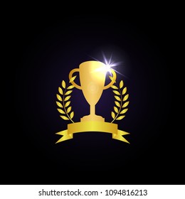 Trophy cup graphic template