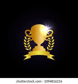 Trophy cup graphic template
