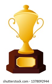 Trophy cup graphic vector