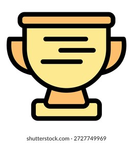 Taça de troféu com alças e gravuras, simbolizando vitória e reconhecimento