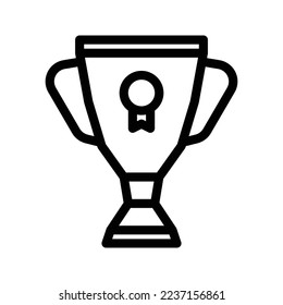 Trophy cup icon. Abstract sign and symbol for template design. Vector illustration.
