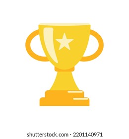 Icono de copa de trofeo para el diseño de la ceremonia de premiación.