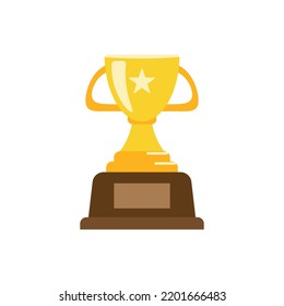 Icono de copa de trofeo para el diseño de la ceremonia de premiación.
