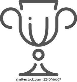Trophy cup icon. Award symbol. Victory sign
