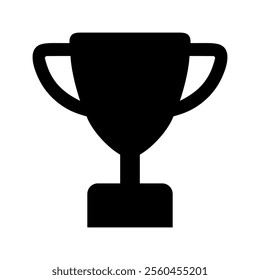 Trophy cup icon. Concept of victory, success, and recognition. Vector illustration