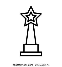 Trophy cup icon design template vector isolated illustration