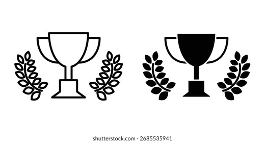 Trophy Tasse Symbol Illustration Vektordesign Vorlage