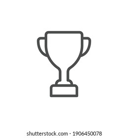 
Trophy cup icon isolated on white background