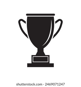 Trophy Cup icon, logo isolated on white background