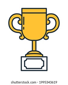 icono de copa trofeo en segundo plano
