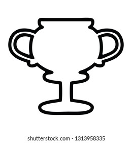 símbolo de la copa trofeo