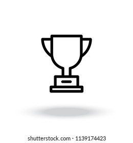 Trophy cup icon, Vector