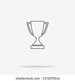 Trophy cup icon. Vector concept illustration for design.