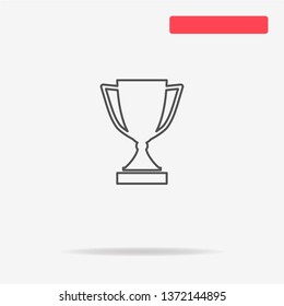 Trophy cup icon. Vector concept illustration for design.