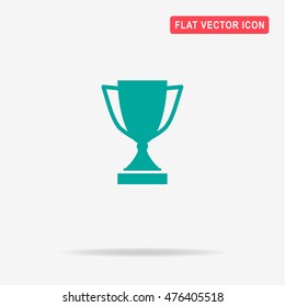 Trophy cup icon. Vector concept illustration for design.