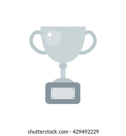 trophy cup icon. vector illustration