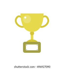trophy cup icon. vector illustration