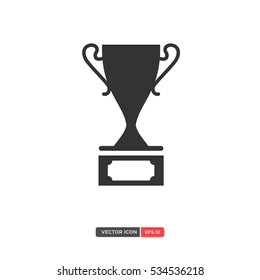 Trophy Cup Icon Vector. Vector Illustration eps.10