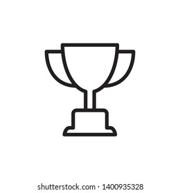 trophy, cup icon vector template 