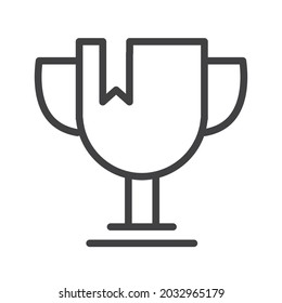 Trophy-Tasse-Symbol für den Sieg
