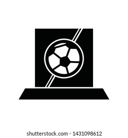 Trophy cup icon. Winner trophy cup icon. Sport competition silhouette symbol. Vector illustration.