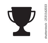 Trophy cup icon, winner cup, victory cup icon. Reward symbol sign for web and mobile.