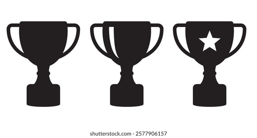 Trophy cup icon, winner cup, victory cup icon. Reward symbol sign for web and mobile.