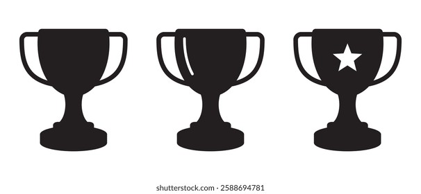 Trophy cup icon, winner cup, victory cup icon. Reward symbol sign for web and mobile.