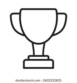Trophy cup icon, winner cup, victory cup icon.
