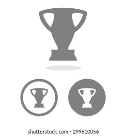 Trophy Cup icons set great for any use. Vector EPS10.