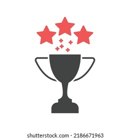 Symbol für trophische Cup-Symbole, Vektorelemente für Infografik-Web
