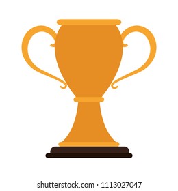 Trophy cup isolated