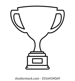 trophy cup isolated icon