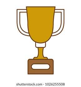 trophy cup isolated icon