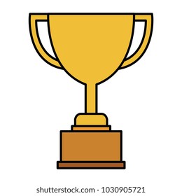 trophy cup isolated icon