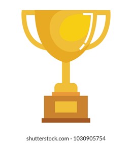 trophy cup isolated icon
