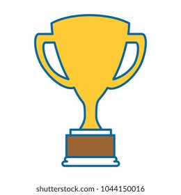 trophy cup isolated icon