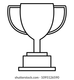 trophy cup isolated icon