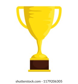 trophy cup isolated icon