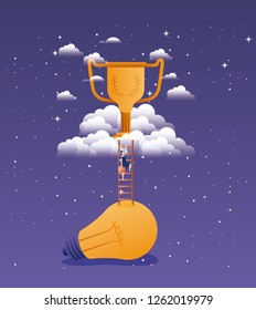 trophy cup isolated icon