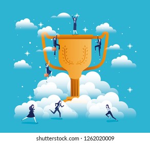 trophy cup isolated icon