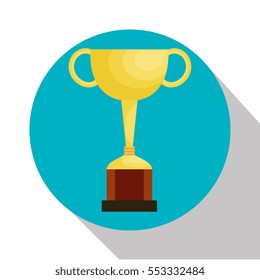 trophy cup isolated icon