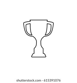 trophy cup isolated icon