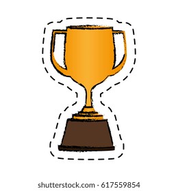 trophy cup isolated icon