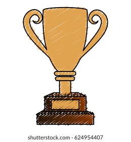 trophy cup isolated icon