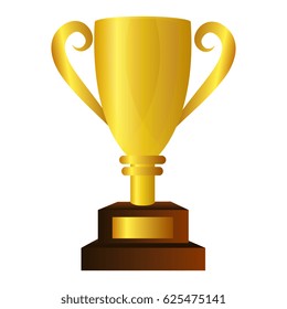 trophy cup isolated icon