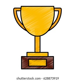 trophy cup isolated icon