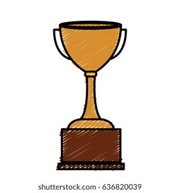 trophy cup isolated icon
